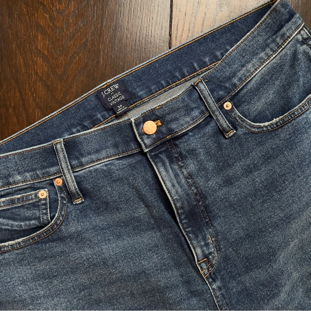 J. Crew Vintage Classic Denim Jeans Women’s 34 Regular JCrew J Crew - Picture 3 of 5